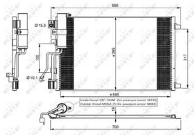 NRF 35974 - CONDENSADOR NISSAN QASHQAI 1.5D 07-