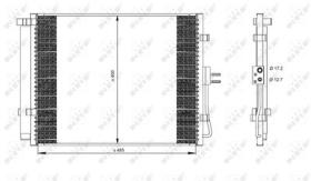 NRF 35984 - CONDENSADOR KIA SOUL 1.6D 09-485X40