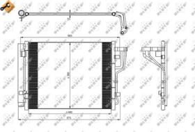 NRF 35986 - CONDENSADOR KIA CEED 1.6D 07-465X39