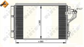 NRF 35996 - CONDENSADOR HYUNDAI I30 1.4 12-560X