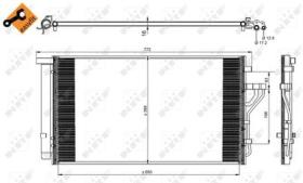 NRF 35998 - CONDENSADOR HYUNDAI IX35 1.6 10-650