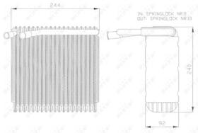 NRF 36027 - EVAPORADOR VOLVO 800 2.4 92-0X0X0