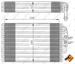 NRF 36034 - EVAPORADOR MERCEDES C-SERIES 1.8 94