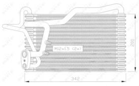 NRF 36036 - EVAPORADOR AUDI 80 2.0 92-342X200X7