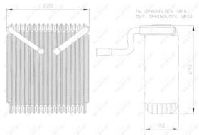 NRF 36043 - EVAPORADOR FORD MONDEO 2.0D 01-0X0X