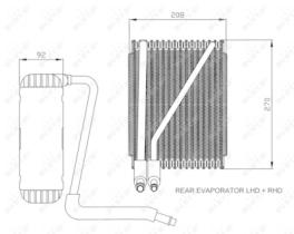 NRF 36044 - EVAPORADOR FORD GALAXY 1.9D 95-0X0X