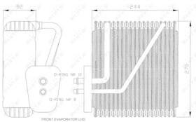 NRF 36045 - EVAPORADOR FORD GALAXY 1.9D 95-0X0X