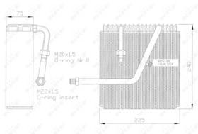 NRF 36047 - EVAPORADOR OPEL FRONTERA 2.0 92-0X0