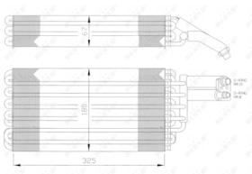 NRF 36057 - EVAPORADOR MERCEDES SL-SERIES 3.2 9