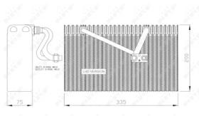 NRF 36058 - EVAPORADOR OPEL VECTRA 1.6 96-0X0X0