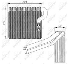 NRF 36063 - EVAPORADOR MERCEDES A-SERIES 1.4 98