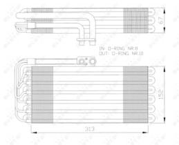 NRF 36064 - EVAPORADOR PORSCHE 911 3.6 94-0X0X0