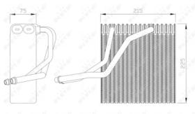 NRF 36069 - EVAPORADOR VW GOLF 1.4 98-0X0X0