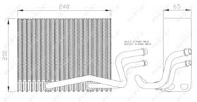 NRF 36098 - EVAPORADOR RENAULT CLIO 1.2 98-200X