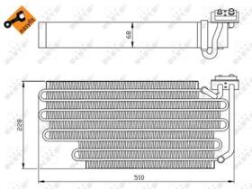 NRF 36108 - EVAPORADOR SCANIA 4-SERIES 96-510X2