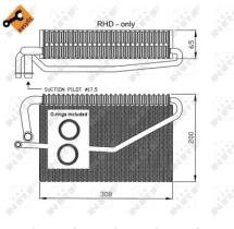 NRF 36118 - EVAPORADOR MERCEDES C-SERIES 2.2D 0