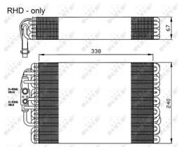 NRF 36119 - EVAPORADOR MERCEDES E-SERIES 2.0 96