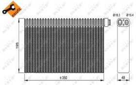 NRF 36148 - EVAPORADOR SCANIA P-/G-/R-/T-SERIES