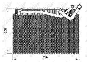 NRF 36150 - EVAPORADOR PEUGEOT 406 2.0D 96-200X