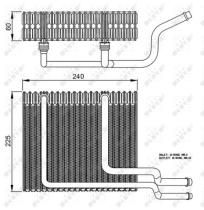 NRF 36151 - EVAPORADOR RENAULT SCENIC 1.9D 96-2