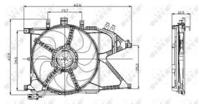 NRF 47012 - VENTILADOR OPEL CORSA 1.2 01-0X0X0