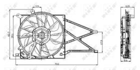 NRF 47015 - VENTILADOR OPEL ASTRA 1.6 98-0X0X0