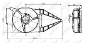 NRF 47020 - VENTILADOR OPEL CORSA 1.2 93-0X0X0