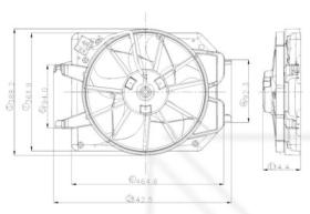 NRF 47021 - VENTILADOR FORD FOCUS 1.6 99-0X0X0