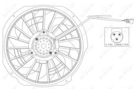 NRF 47025 - VENTILADOR BMW 3 1.6 91-0X0X0