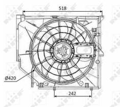 NRF 47026 - VENTILADOR BMW 3 1.9 98-0X0X0