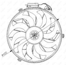 NRF 47028 - VENTILADOR BMW 5 2.0 88-0X0X0