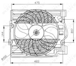 NRF 47029 - VENTILADOR BMW 5 2.0 96-0X0X0