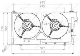 NRF 47030 - VENTILADOR CITROEN XSARA 1.4 97-0X0