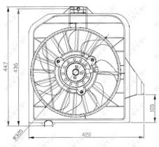 NRF 47032 - VENTILADOR CHRYSLER VOYAGER 2.4 00-