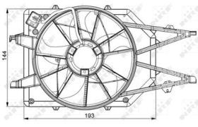 NRF 47034 - VENTILADOR FORD FOCUS 1.6 99-0X0X0