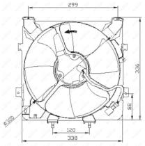 NRF 47041 - VENTILADOR HONDA CIVIC 1.4 96-0X0X0