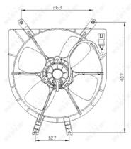 NRF 47042 - VENTILADOR HONDA CIVIC 1.4 96-0X0X0