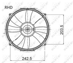 NRF 47045 - VENTILADOR MERCEDES C-SERIES 1.8 94