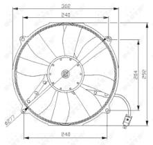 NRF 47046 - VENTILADOR MERCEDES C-SERIES 1.8 94