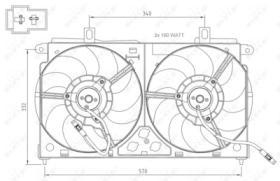 NRF 47048 - VENTILADOR CITROEN SAXO 1.1 96-0X0X