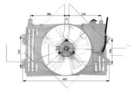 NRF 47053 - VENTILADOR TOYOTA COROLLA 1.6 01-0X