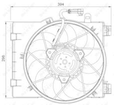 NRF 47063 - VENTILADOR OPEL CORSA 1.2 01-0X0X0