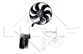 NRF 47064 - VENTILADOR VW GOLF 1.4 98-0X0X0