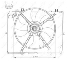 NRF 47066 - VENTILADOR MERCEDES E-SERIES 2.2D 9