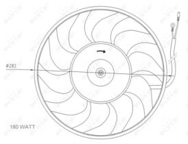 NRF 47071 - VENTILADOR AUDI 80 2.0 92-0X0X0