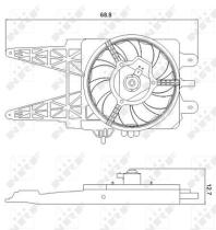 NRF 47248 - VENTILADOR FIAT PUNTO 1.2 00-0X0X0