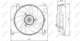 NRF 47255 - VENTILADOR LANCIA YPSILON 1.2 96-0X