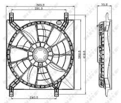 NRF 47257 - VENTILADOR SUZUKI SX4 1.6 06-0X0X0