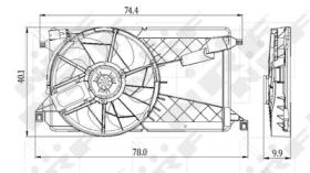 NRF 47291 - VENTILADOR MAZDA 3 1.6D 04-0X0X0