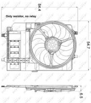 NRF 47301 - VENTILADOR MINI MINI 1.6 01-0X0X0